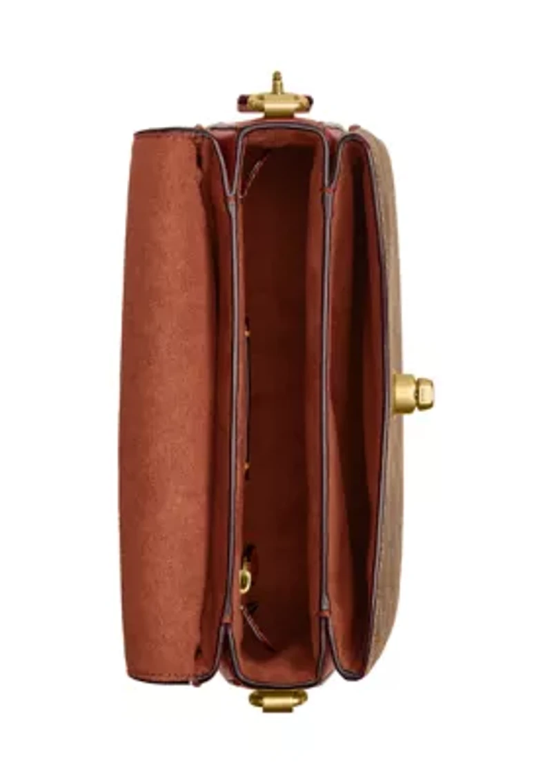 Cassie Crossbody 19 Signature Canvas
