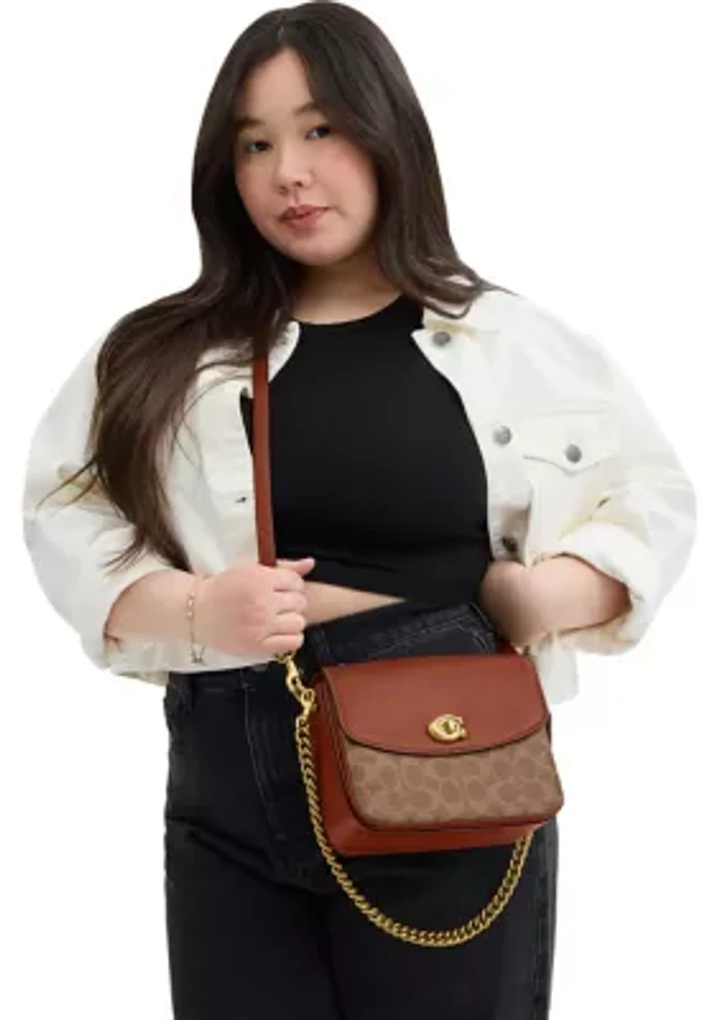 Cassie Crossbody 19 Signature Canvas