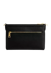 Refined Pebble Leather Legacy Zip Top Crossbody