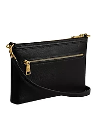 Refined Pebble Leather Legacy Zip Top Crossbody