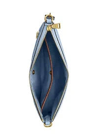 Refined Pebble Leather Legacy Zip Top Crossbody