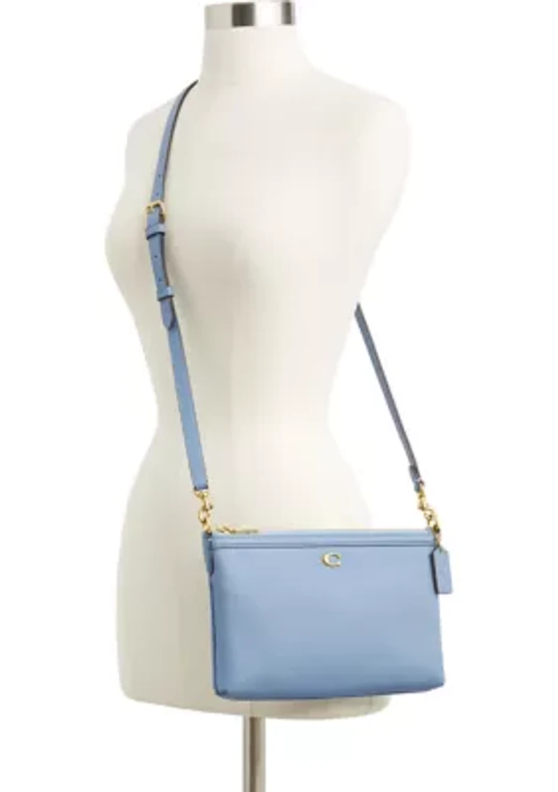 Refined Pebble Leather Legacy Zip Top Crossbody
