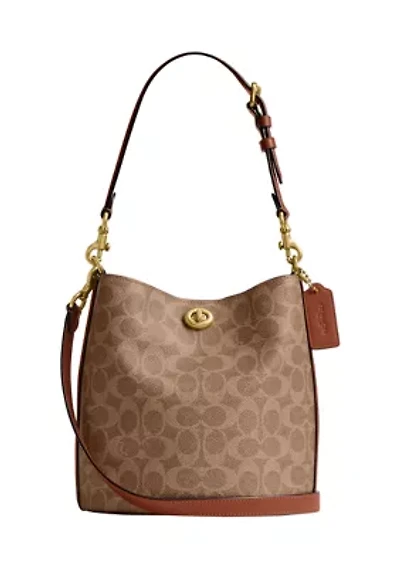 Willow Soft Bucket Bag 19 in Signature Canvas 
