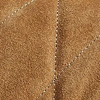 Quilted Suede Tabby Shoulder Bag with 20" Chain