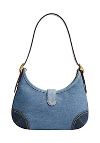 Hamptons Hobo Bag Crystal Signature Jacquard