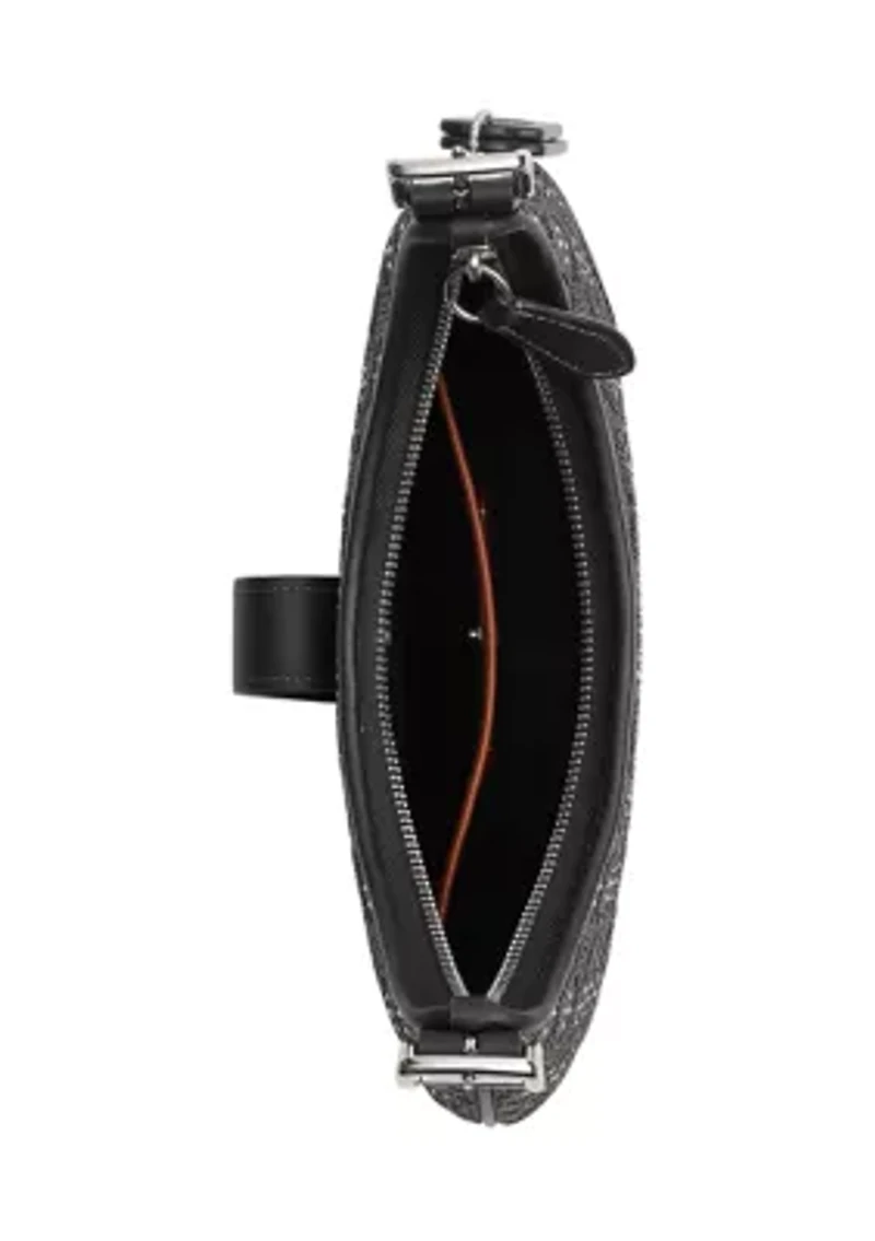 Hamptons Hobo Bag Crystal Signature Jacquard