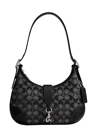 Hamptons Hobo Bag Crystal Signature Jacquard