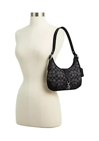 Hamptons Hobo Bag Crystal Signature Jacquard