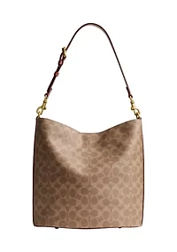 Willow Soft Bucket Bag Signature Canvas