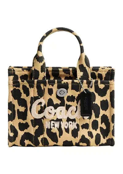 Leopard Printed Canvas Cargo 20 Tote Bag