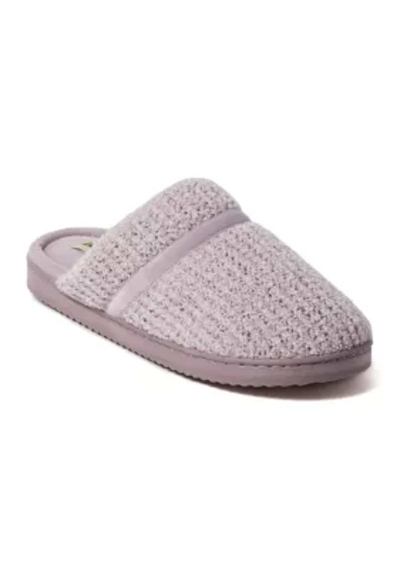 Serena Marled Chenille Scuff Slippers