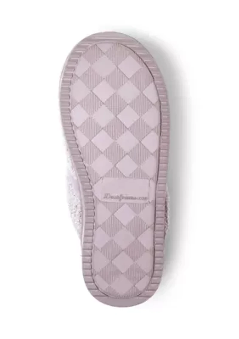 Serena Marled Chenille Scuff Slippers