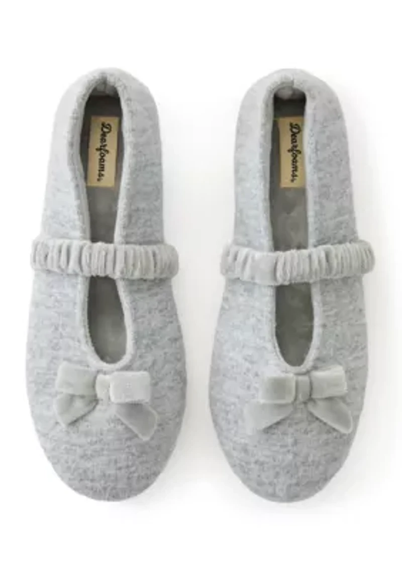 Harmony Knit MaryJane Slippers