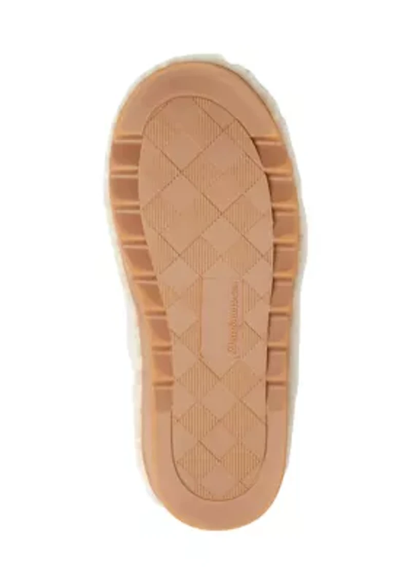 Candace Teddy Close Back Slippers