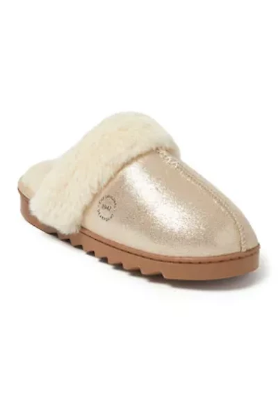 Helene Genuine Leather Seuede Scuff Slippers
