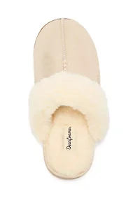 Helene Genuine Leather Seuede Scuff Slippers