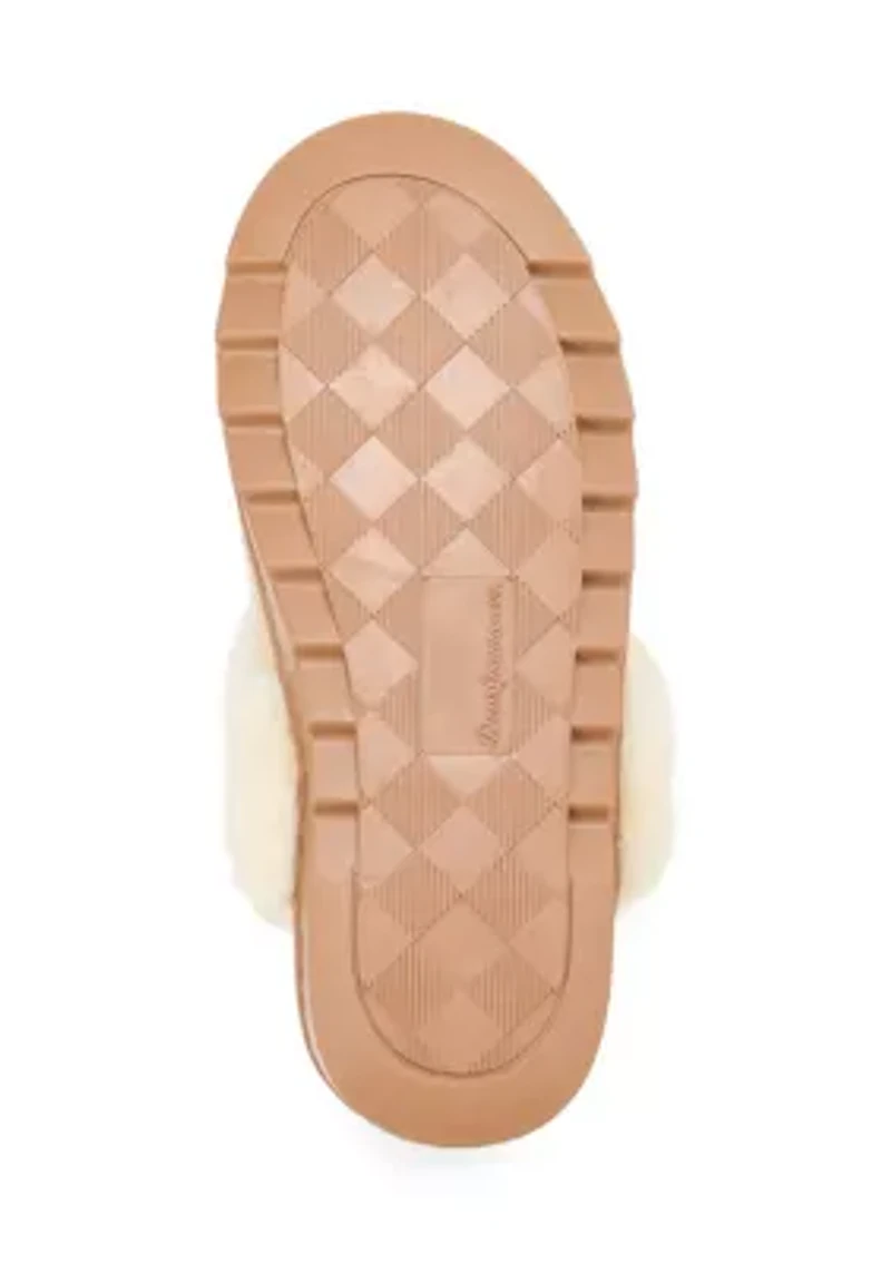 Helene Genuine Leather Seuede Scuff Slippers