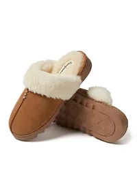 Helene Genuine Leather Seuede Scuff Slippers