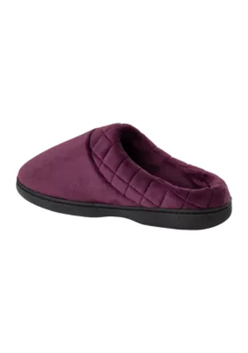 Women's Darcy Velour Clogs with Quilted Cuff