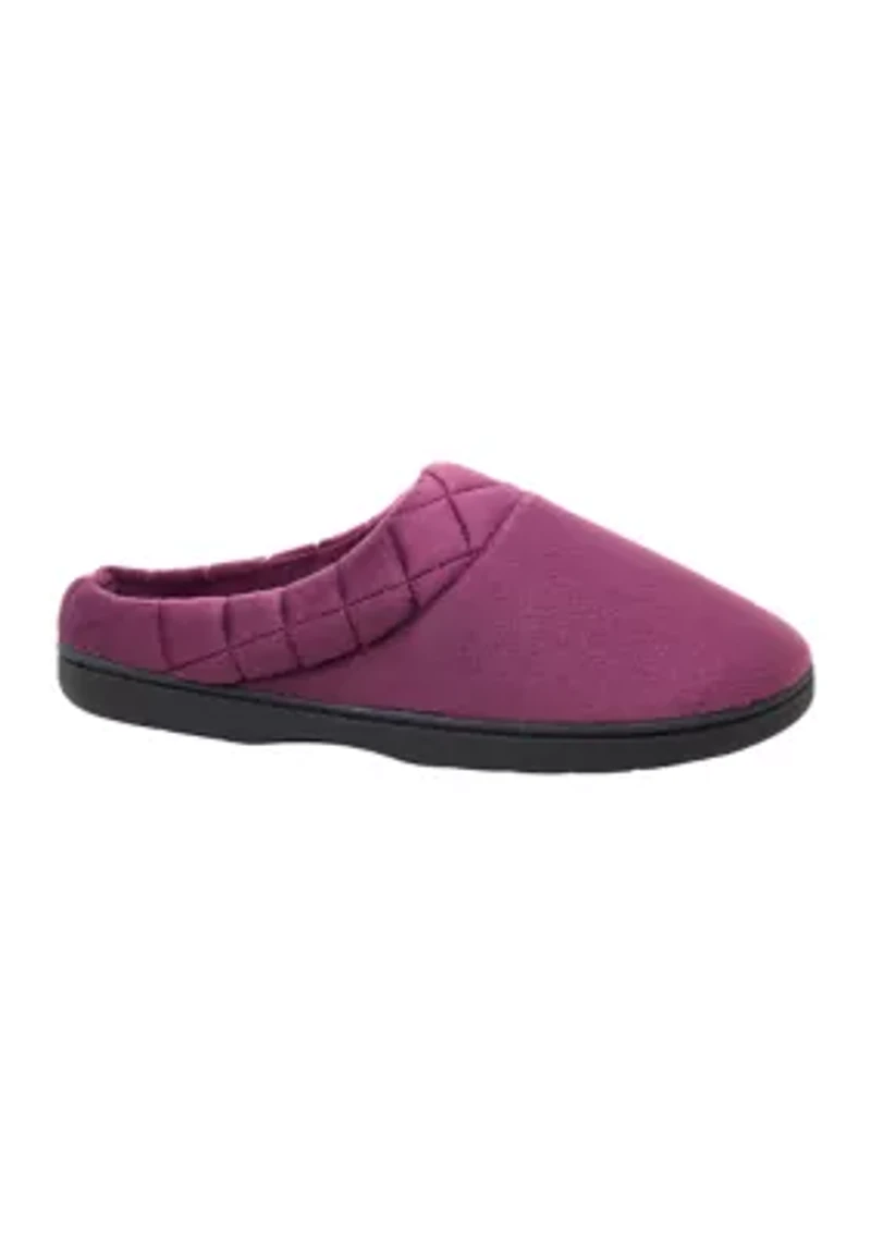 Women's Darcy Velour Clogs with Quilted Cuff