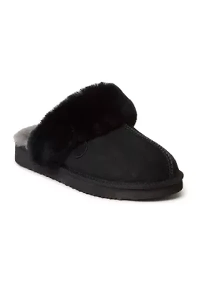 Sydney Genuine Shearling Scuff Bootie Slippers