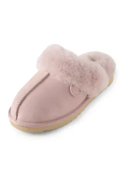 Sydney Genuine Shearling Scuff Bootie Slippers