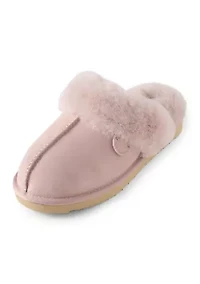 Sydney Genuine Shearling Scuff Bootie Slippers