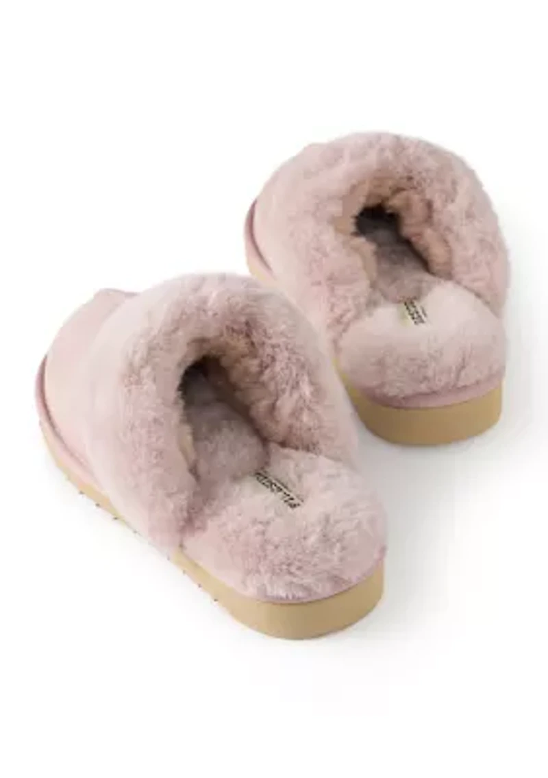 Sydney Genuine Shearling Scuff Bootie Slippers
