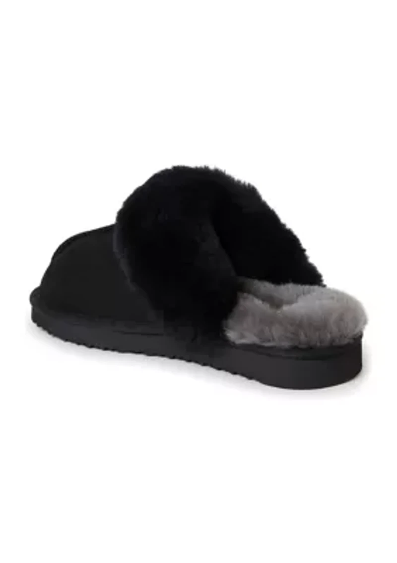 Sydney Genuine Shearling Scuff Bootie Slippers