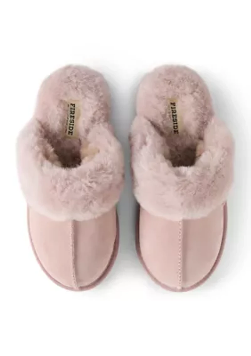 Sydney Genuine Shearling Scuff Bootie Slippers