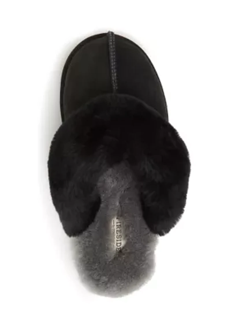 Sydney Genuine Shearling Scuff Bootie Slippers