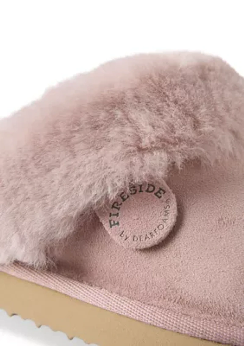 Sydney Genuine Shearling Scuff Bootie Slippers