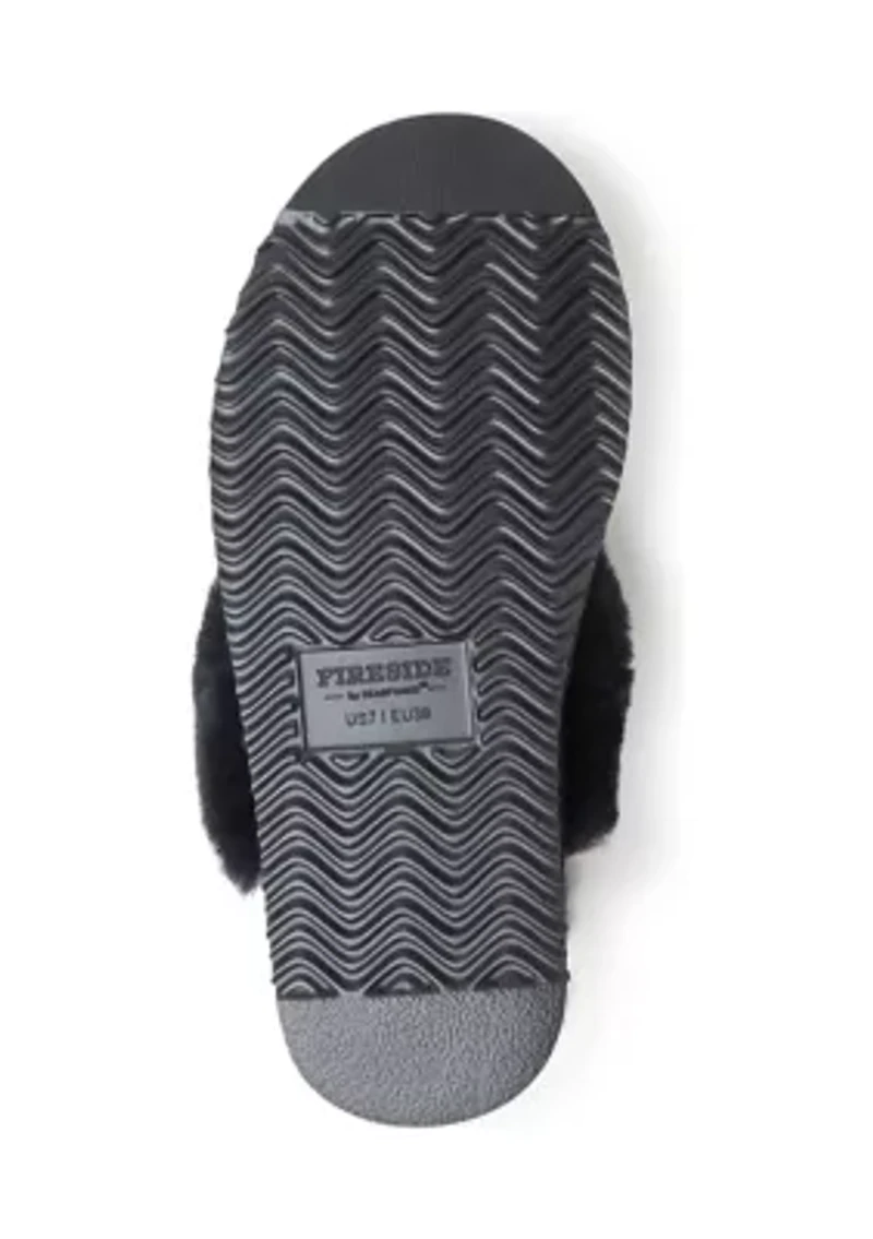 Sydney Genuine Shearling Scuff Bootie Slippers