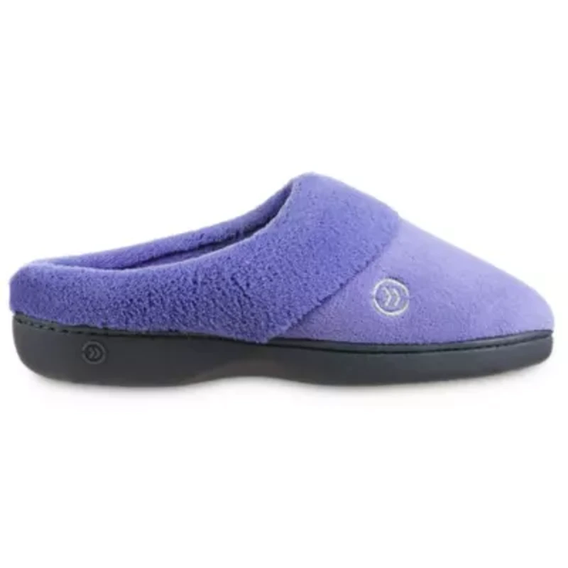 isotoner Women’s Microterry Sport Hoodback Slippers