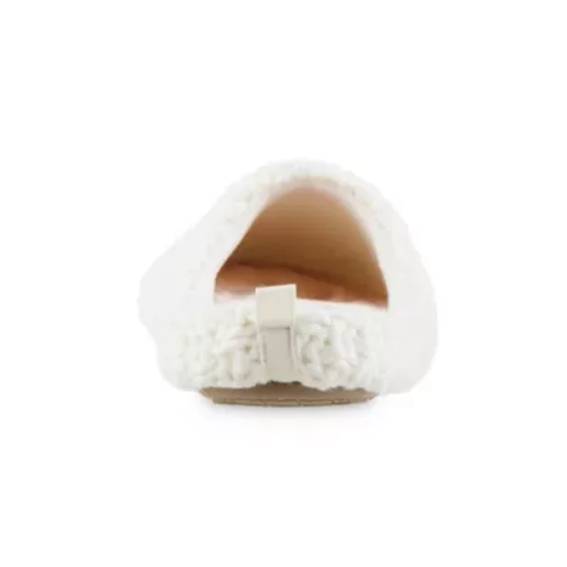Isotoner Women's Memory Foam Chunky Knit Sutton Hoodback Slippers with ECO Comfort