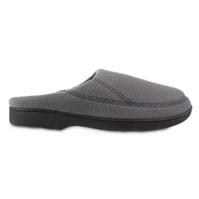isotoner Men's Memory Foam Fleece Roman Hoodback ECO Comfort Slipper