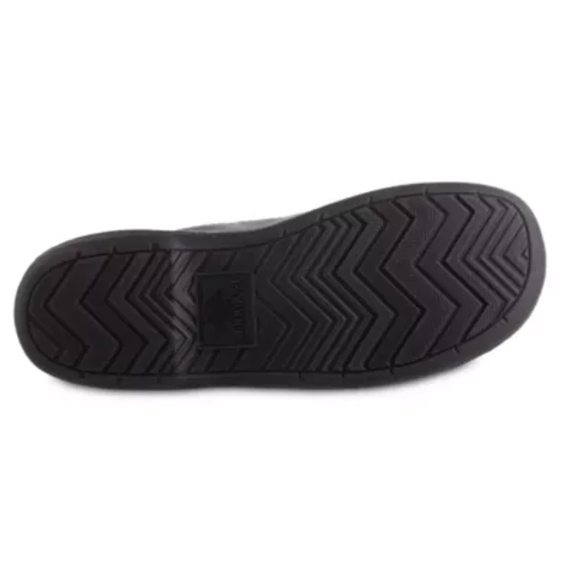 isotoner Men's Memory Foam Fleece Roman Hoodback ECO Comfort Slipper