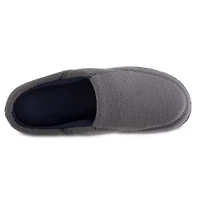 isotoner Men's Memory Foam Fleece Roman Hoodback ECO Comfort Slipper