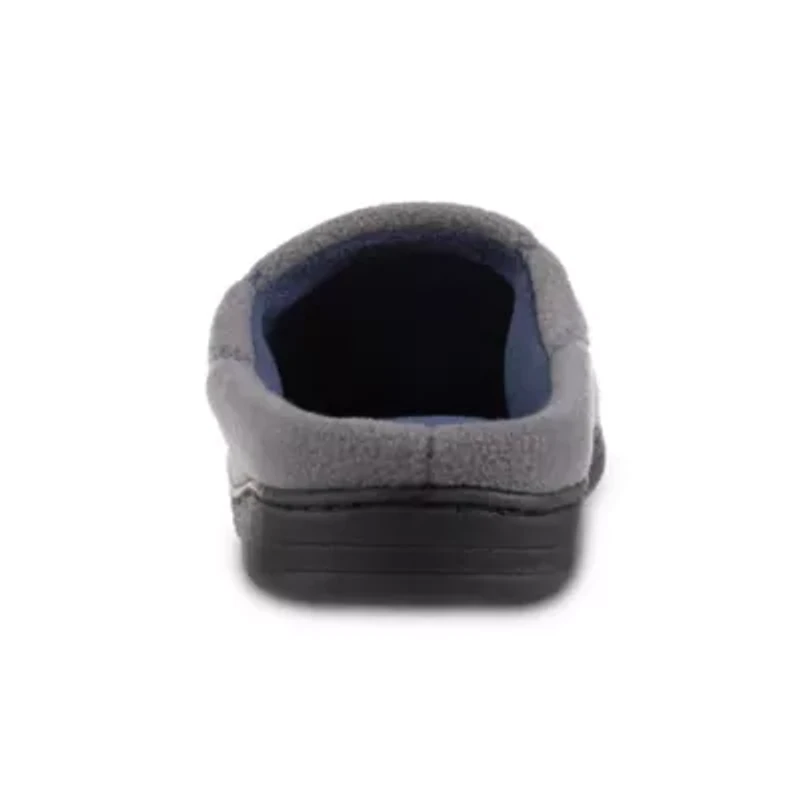 isotoner Men's Memory Foam Fleece Roman Hoodback ECO Comfort Slipper