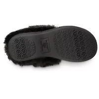 isotoner Women's Memory Foam Velour Valerie ECO Comfort Hoodback Slippers