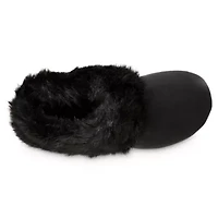 isotoner Women's Memory Foam Velour Valerie ECO Comfort Hoodback Slippers