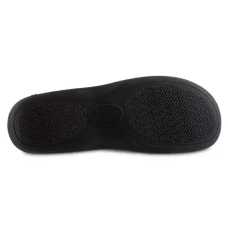 isotoner Men's Memory Foam Fleece Roman Moccasin ECO Comfort Slipper