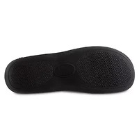 isotoner Men's Memory Foam Fleece Roman Moccasin ECO Comfort Slipper