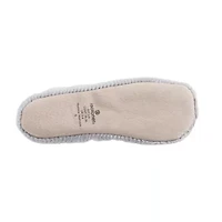 isotoner Women's Chervon Microterry ballerina with Suede Sole