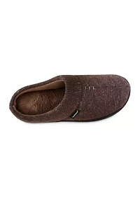 isotoner Men's Preston Heather Knit hoodback Slippers