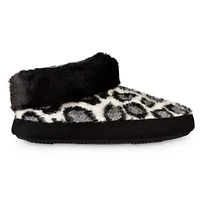 isotoner Women's Memory Foam Cheetah ECO Comfort Boot Slippers
