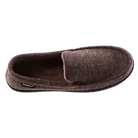 isotoner Men's Preston Heather Knit Moccasin Slippers