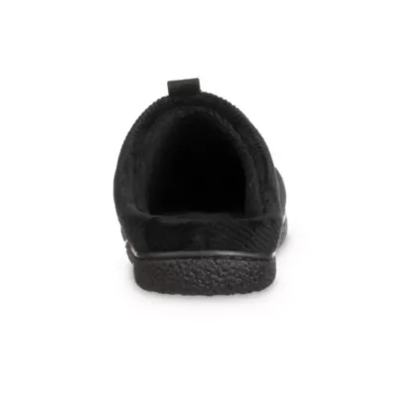 isotoner Men's Advanced Memory Foam Corduroy Hoodback ECO Comfort Slippers