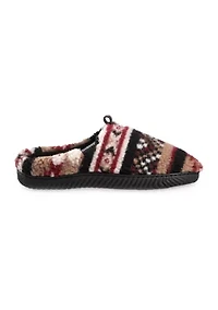 isotoner Men's Advanced Memory Foam Berber Greyson Hoodback ECO Comfort Slippers