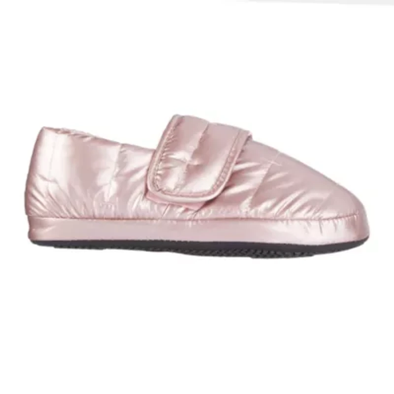 Women's Nylon Puffer Mikaela Slipper with Memory Foam and Indoor/Outdoor Sole